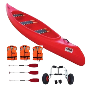 viking-kano-med-padler-redningsveste-vogn-kanosaet