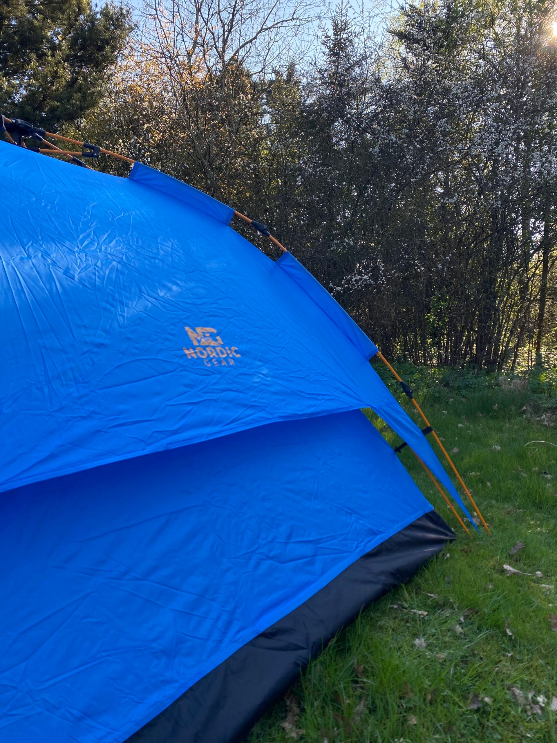 Nordic Gear Automatisk Telt til 3 personer - Opsat i naturen